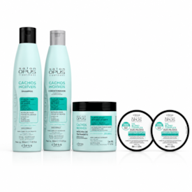 Kit Cachos incríveis e Brinde 2 oleos de coco Hidratação e Umectação Salon Opus