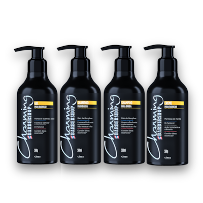 Kit Masculino Charming Barbershop: Limpeza, Hidratação e Proteção Pós-Barbear