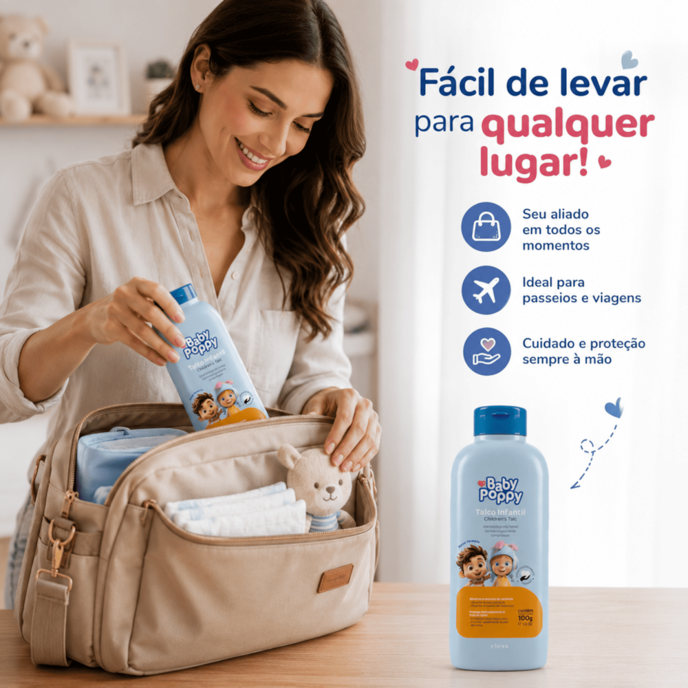 Baby Poppy Talco Infantil 100g