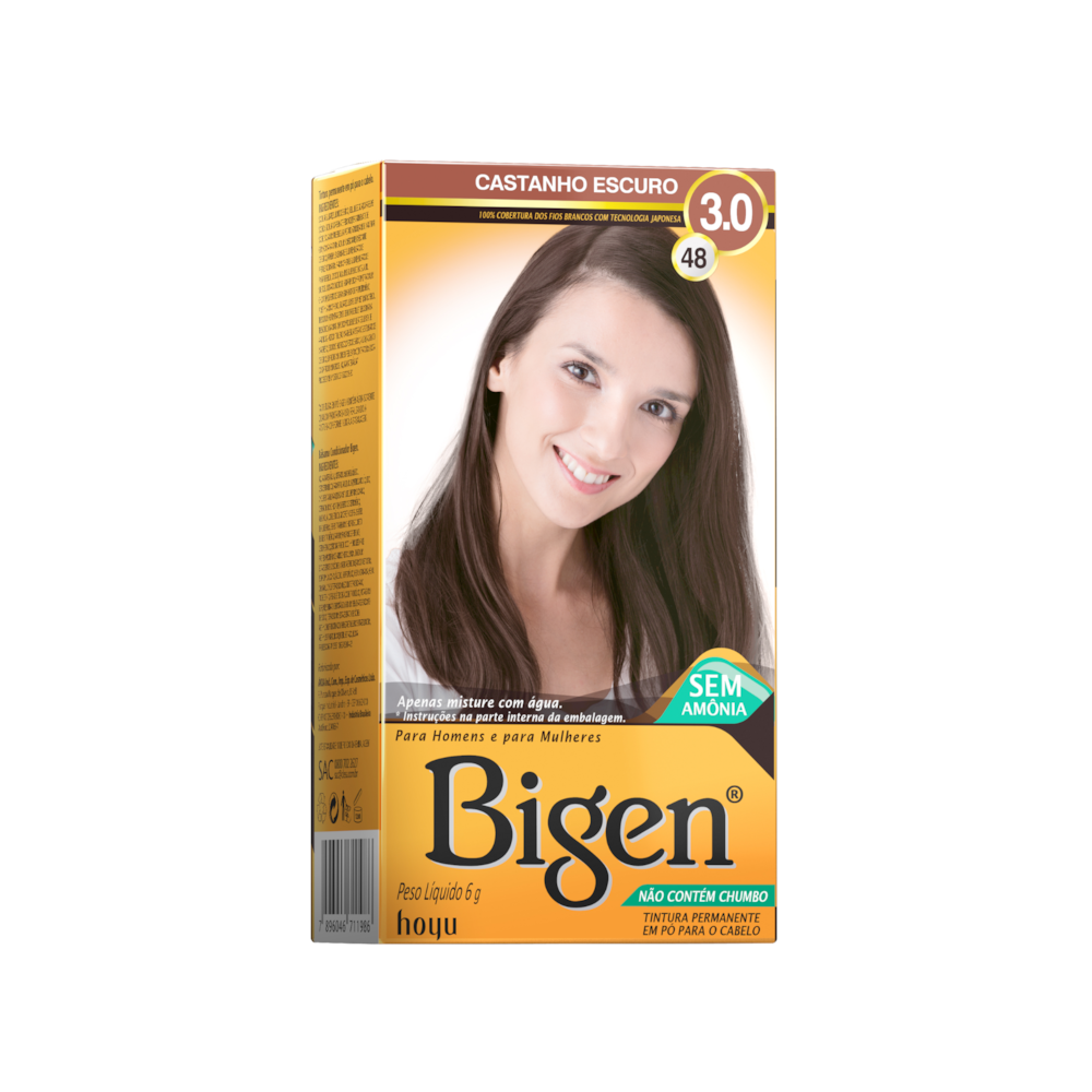 Bigen Tintura Capilar à base de água 3.0 Castanho Escuro