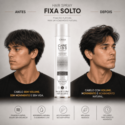 Care Liss Hair Spray  Normal Fixa Solto 400ml