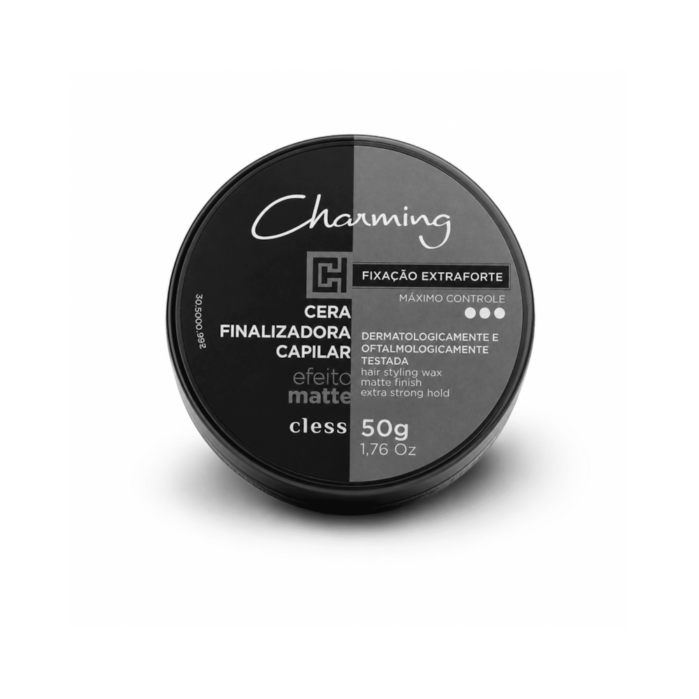Cera Modeladora Capilar Fixação Extra Forte Efeito Matte 50g Charming