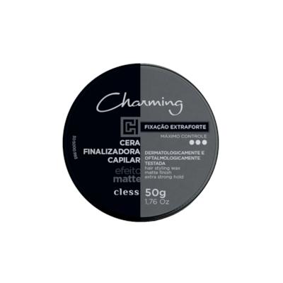 Cera Modeladora Capilar Fixação Extra Forte Efeito Matte 50g Charming