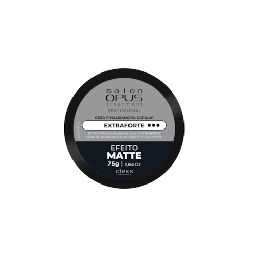 Cera Modeladora Capilar Fixação Extra Forte Matte Salon Opus 75g