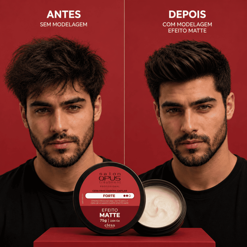 Cera Modeladora Capilar Fixação Forte Matte Salon Opus 75g