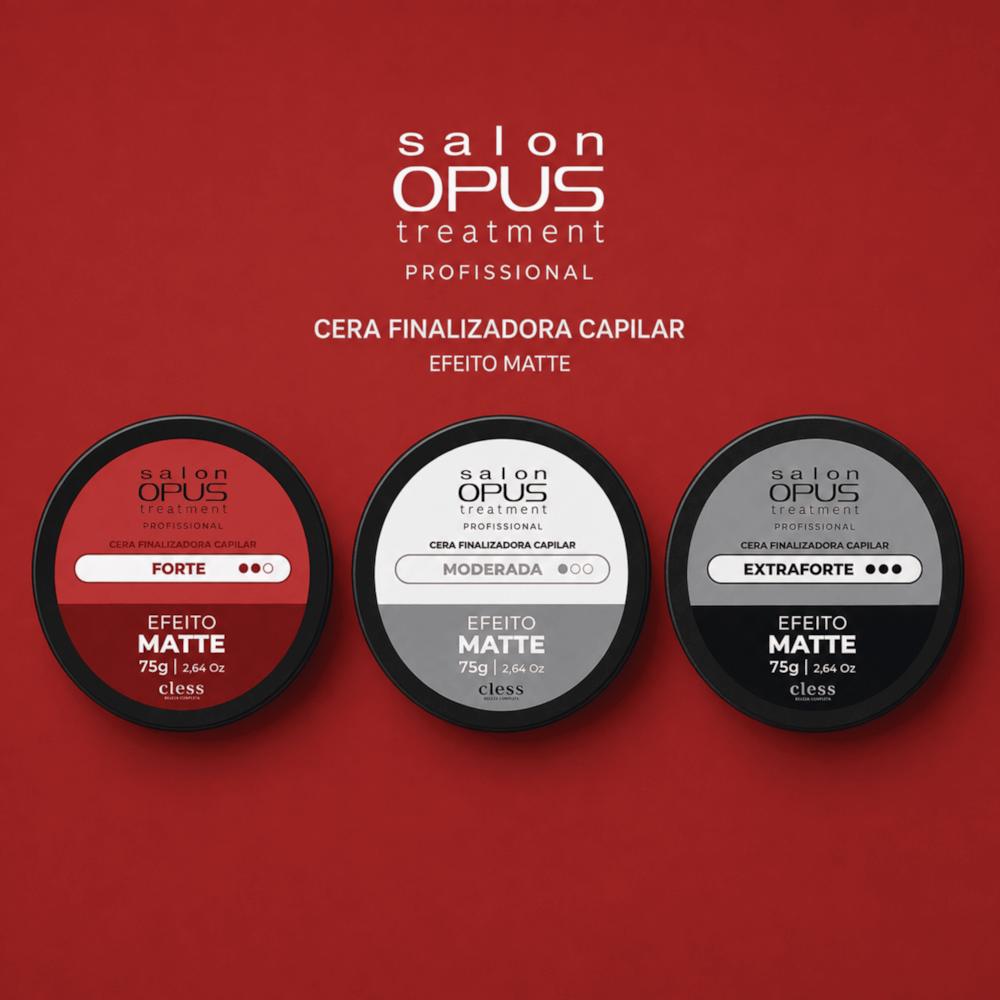 Cera Modeladora Capilar Fixação Forte Matte Salon Opus 75g
