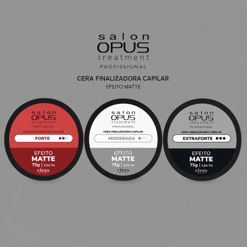 Cera Modeladora Fixação Moderada Matte Salon Opus 75g