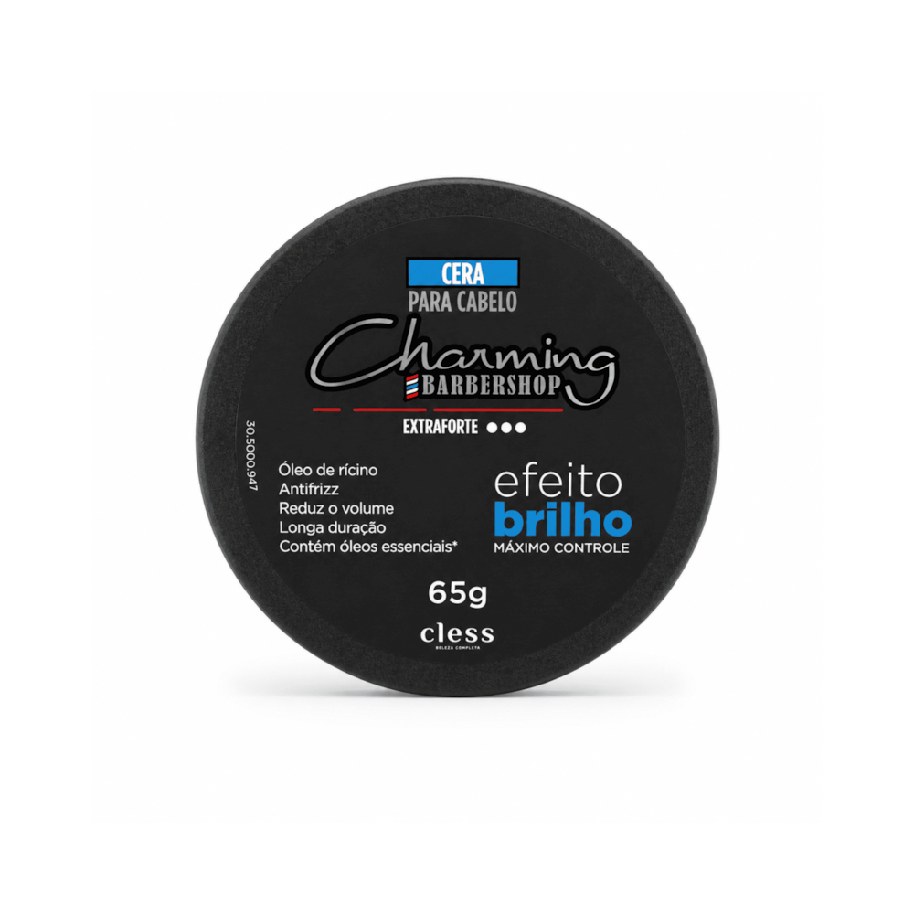 Cera para cabelo Brilho extremo Fixação extra forte Barbershop 65g