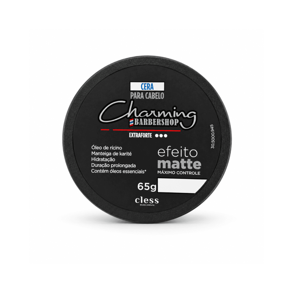 Cera para Cabelo Efeito Matte Fixação Extra Forte Barbershop 65g