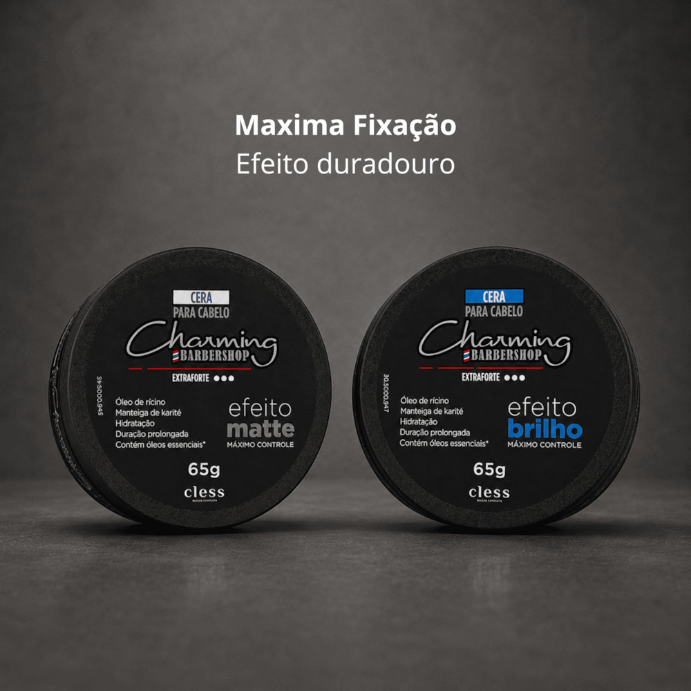Cera para Cabelo Efeito Matte Fixação Extra Forte Barbershop 65g