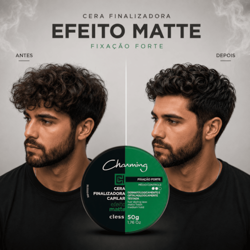 Charming Cera Modeladora Fixação Forte Efeito Matte 50g