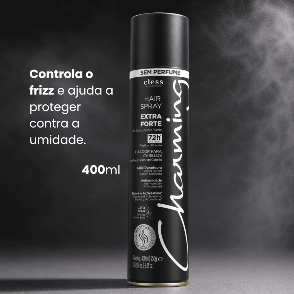 Charming Hair Spray Extra Forte Sem Perfume 400ml