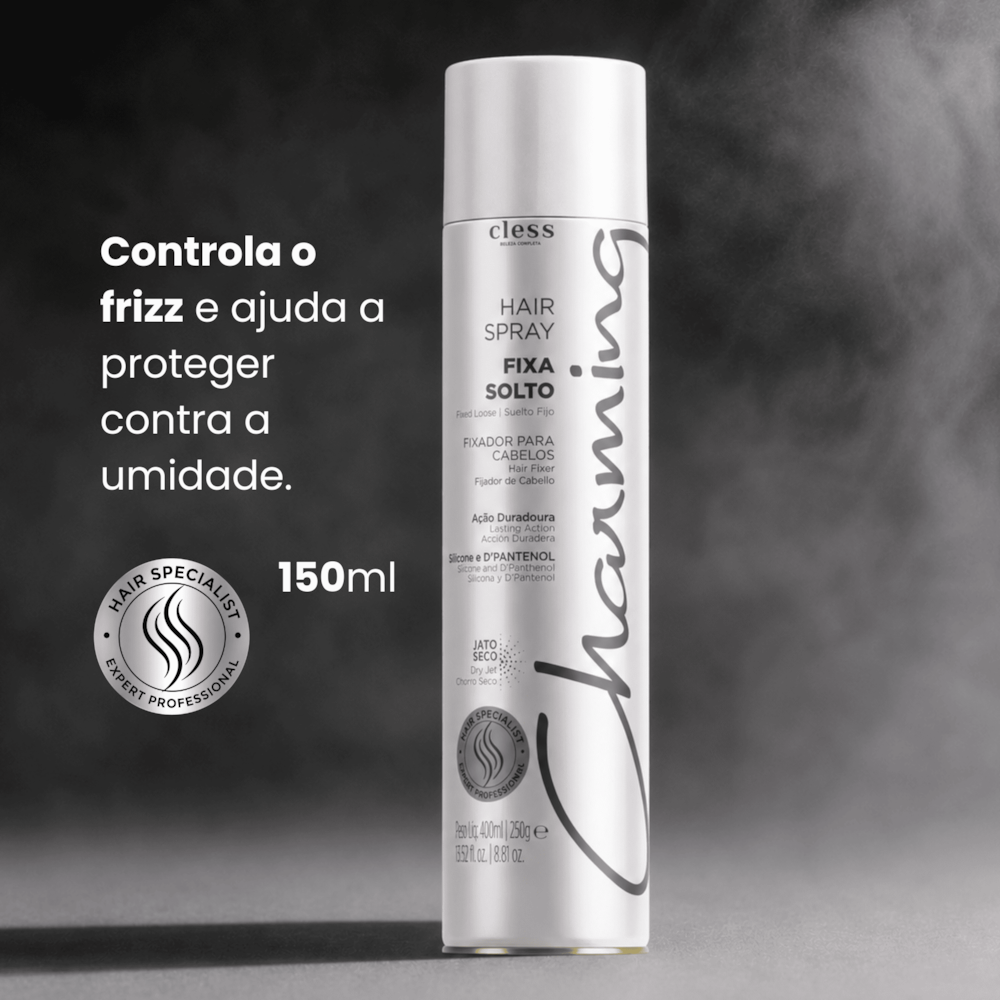 Charming Hair Spray Fixador Normal Fixa Solto 150ml