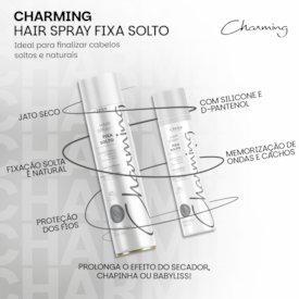 Charming Hair Spray Fixador Normal Fixa Solto 150ml