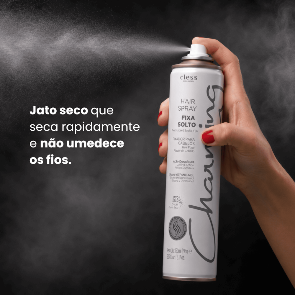 Charming Hair Spray Fixador Normal Fixa Solto 150ml