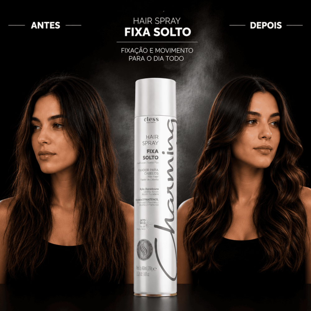 Charming Hair Spray Fixador Normal Fixa Solto 150ml