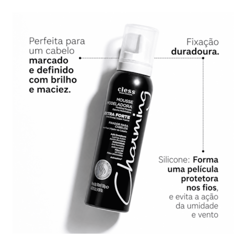 Charming Mousse Modeladora Capilar Fixação Extra Forte 150ml