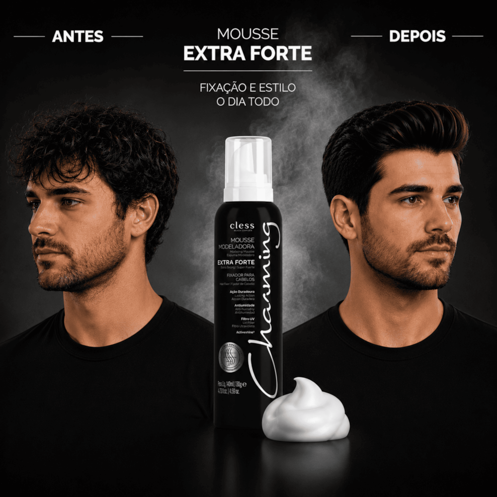 Charming Mousse Modeladora Capilar Fixação Extra Forte 150ml