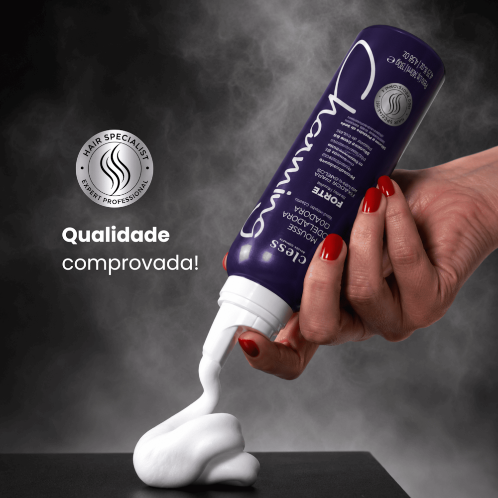 Charming Mousse Modeladora Capilar Fixação Forte 150ml