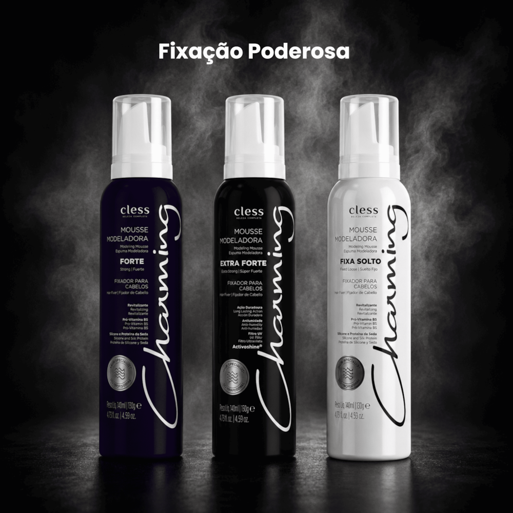 Charming Mousse Modeladora Capilar Fixação Forte 150ml