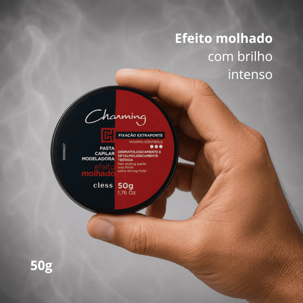 Charming Pasta Modeladora Men ExtraForte Efeito Molhado 50g