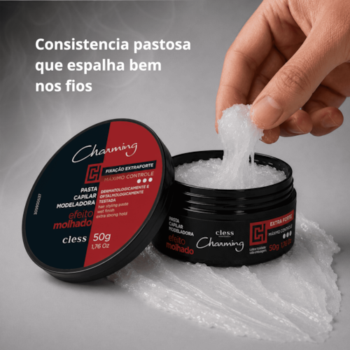 Charming Pasta Modeladora Men ExtraForte Efeito Molhado 50g