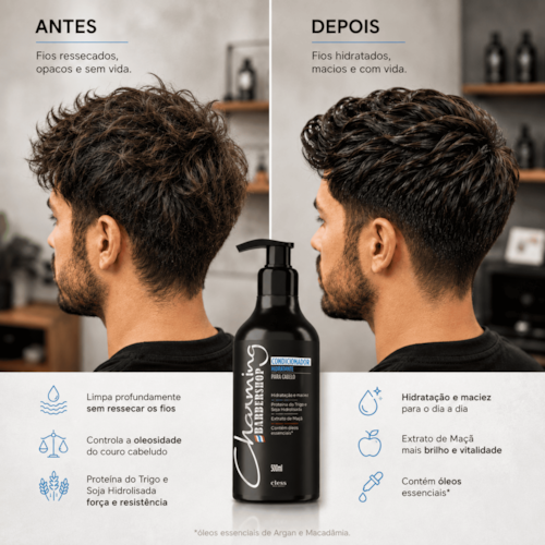 Condicionador Hidratante Masculino Charming Barbershop 500ml
