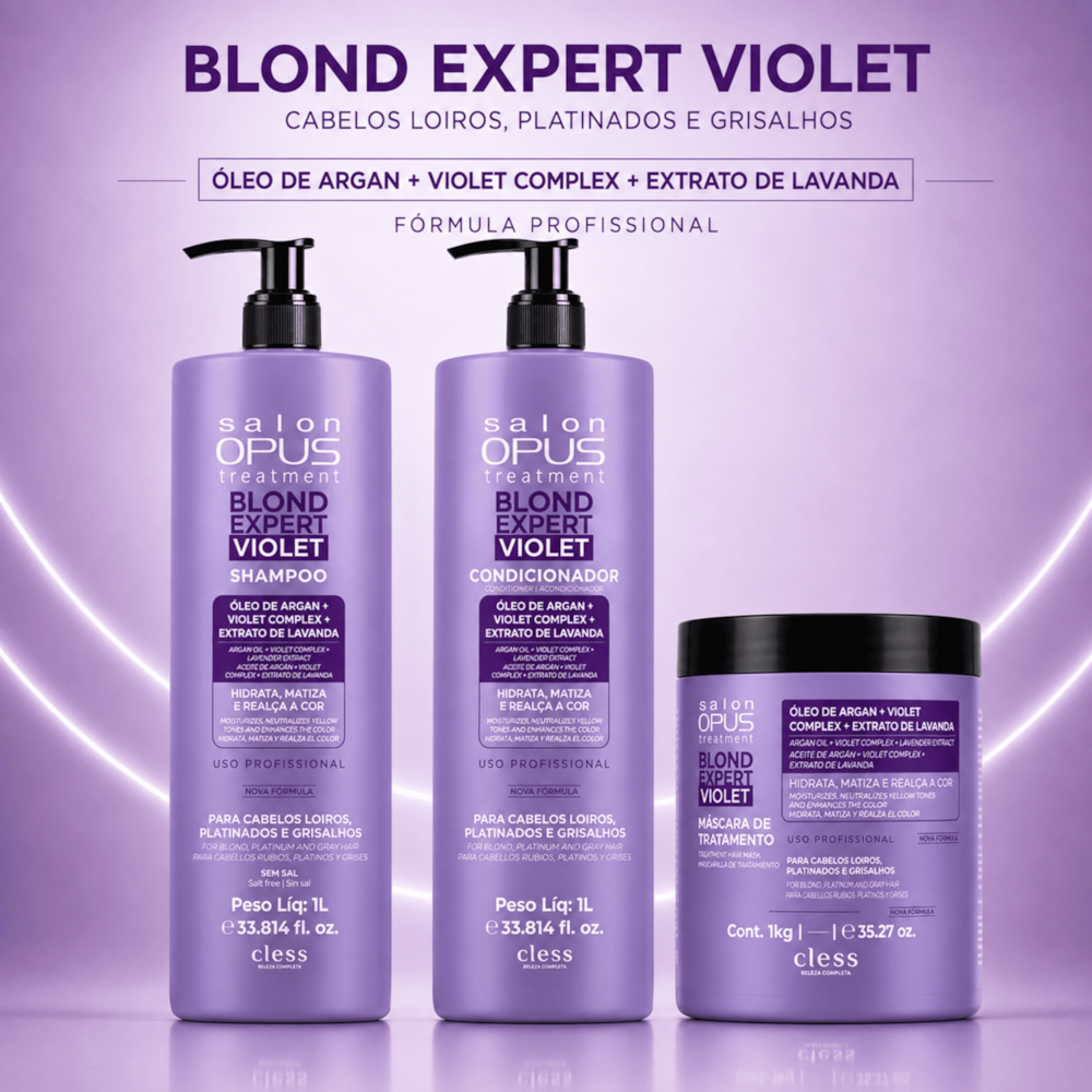 Condicionador Profissional Blond Violet Salon Opus 1 Litro