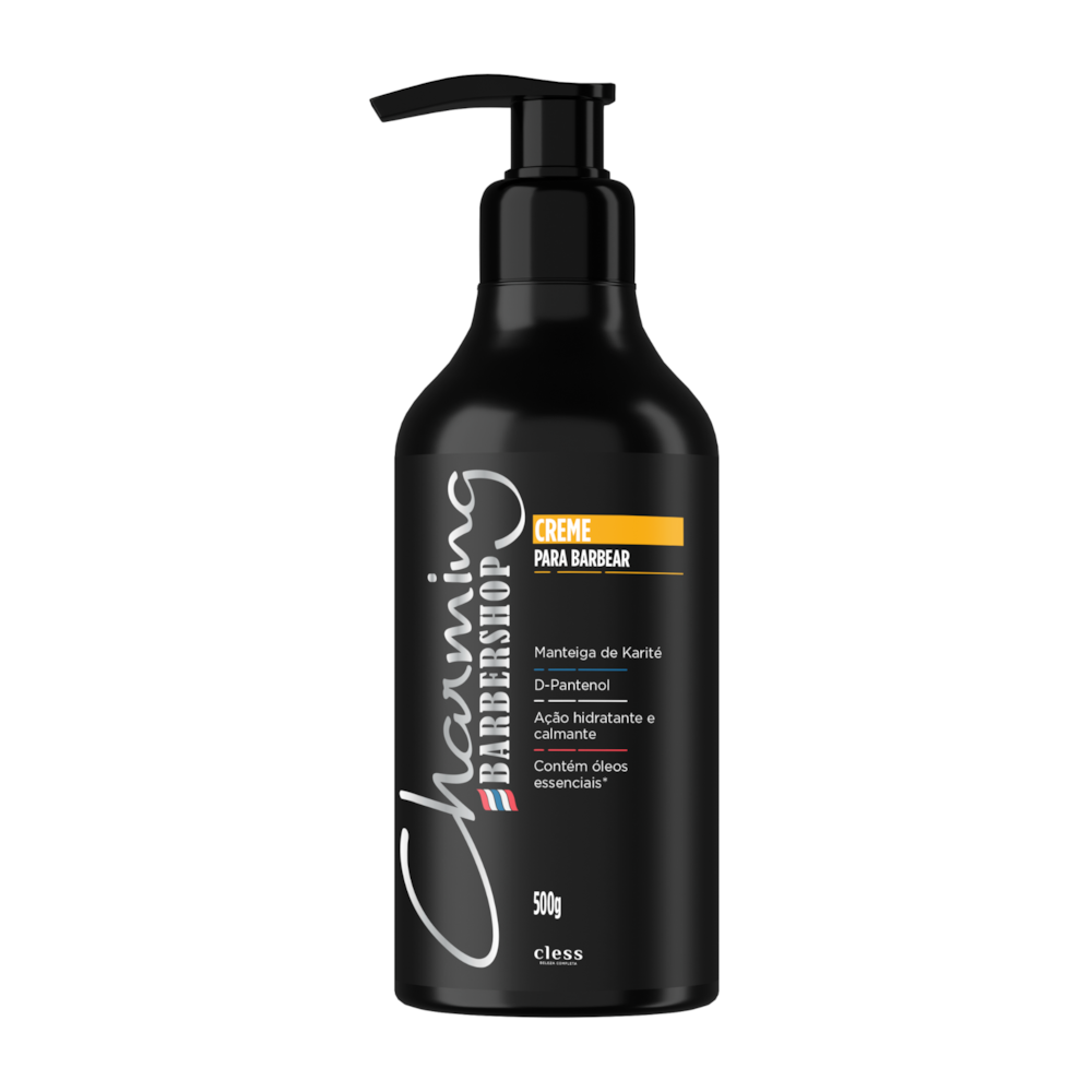 Creme para Barbear Masculino Charming Barbershop 500g