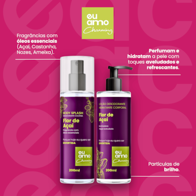 Eu Amo Charming Body Splash Ameixa Preta 200ml