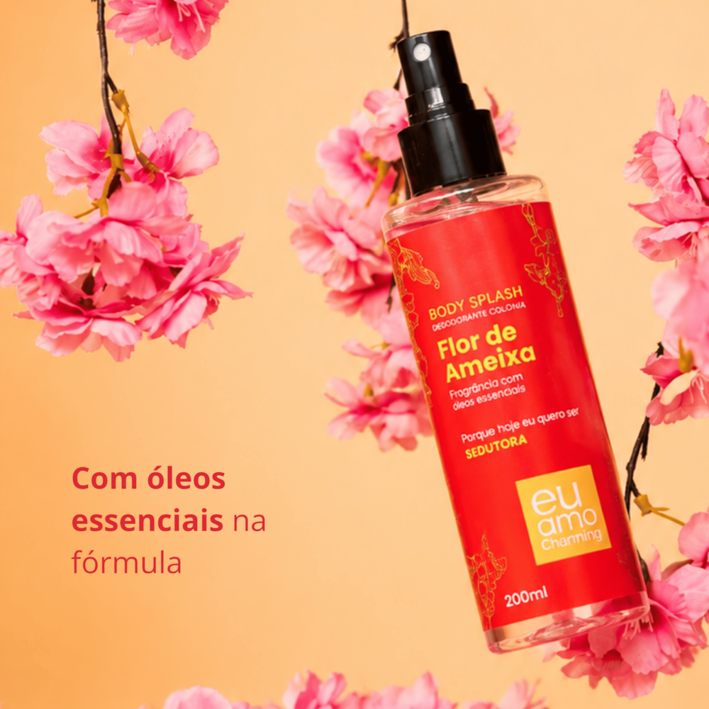 Eu Amo Charming Body Splash Flor de Ameixa 200ml