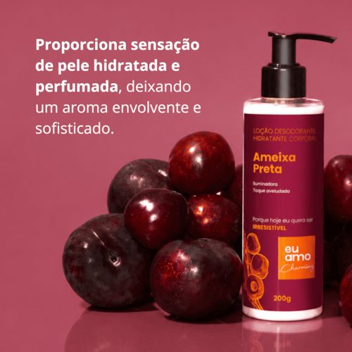 Eu Amo Charming Loção Desodorante Hidratante Ameixa Preta 200ml