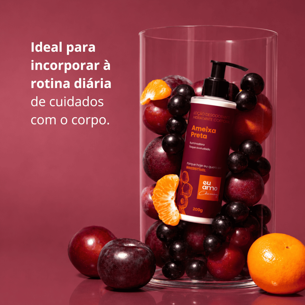 Eu Amo Charming Loção Desodorante Hidratante Ameixa Preta 200ml