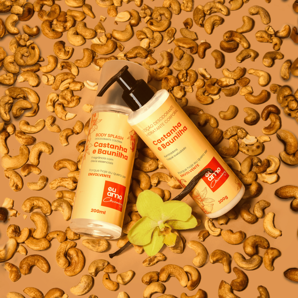 Eu Amo Charming Loção Desodorante Hidratante Castanhas e Baunilha 200g