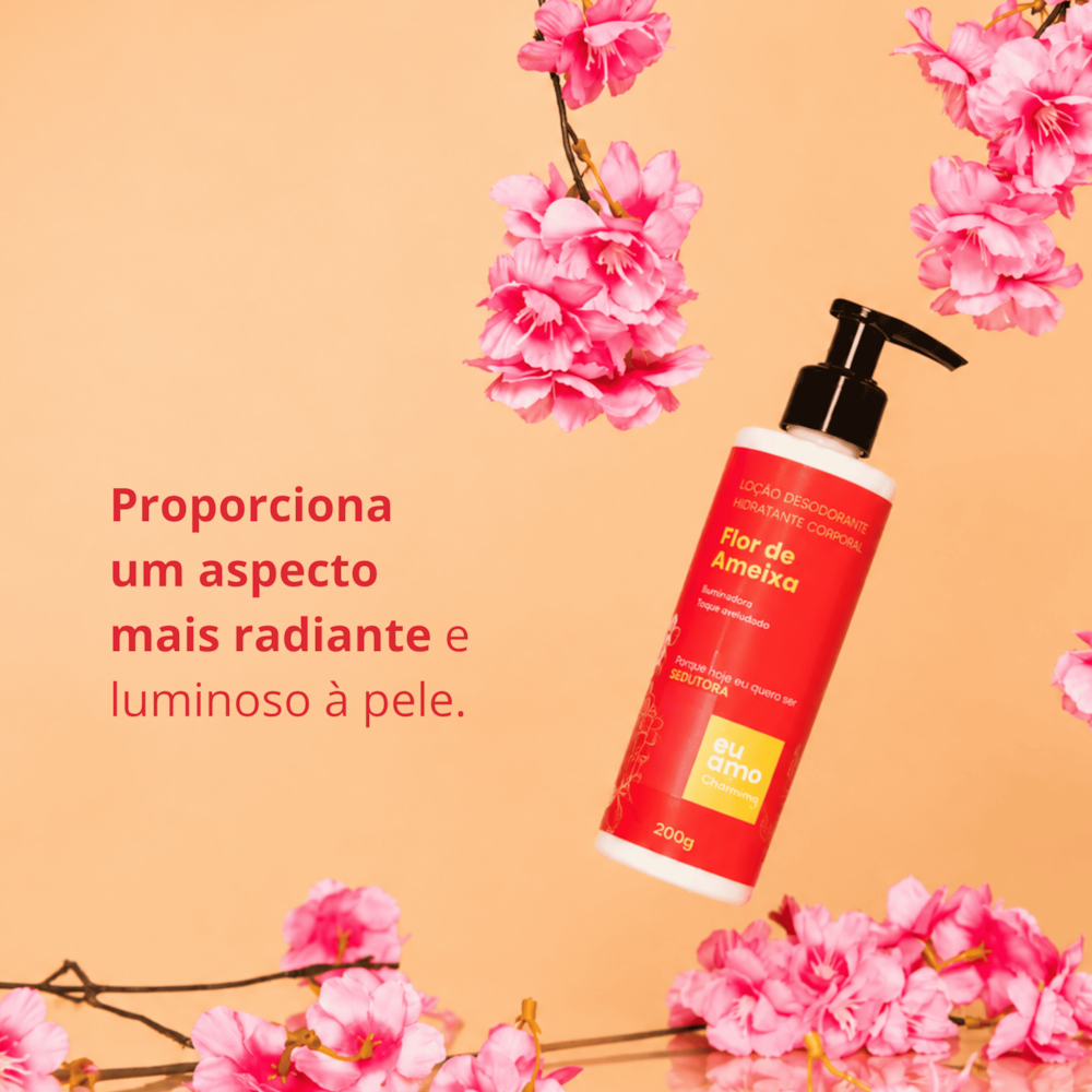 Eu Amo Charming Loção Desodorante Hidratante Flor Ameixa 200g