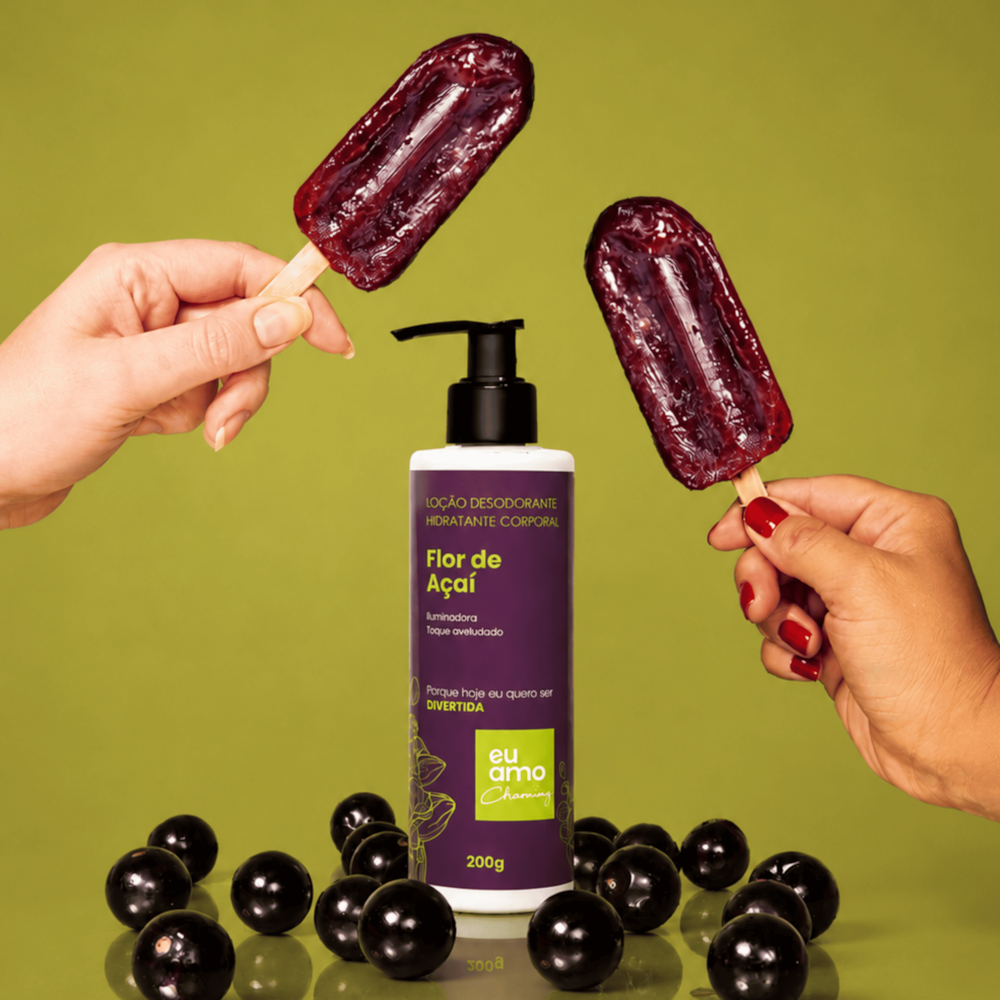 Eu Amo Charming Loção Desodorante Hidratante Flor de Açaí 200g