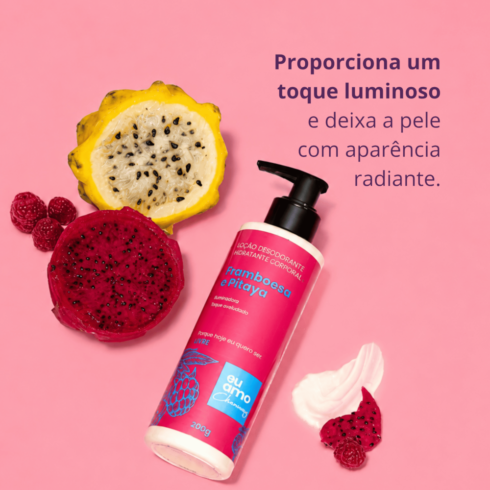 Eu Amo Charming Loção Desodorante Hidratante Framboesa e Pitaya 200g