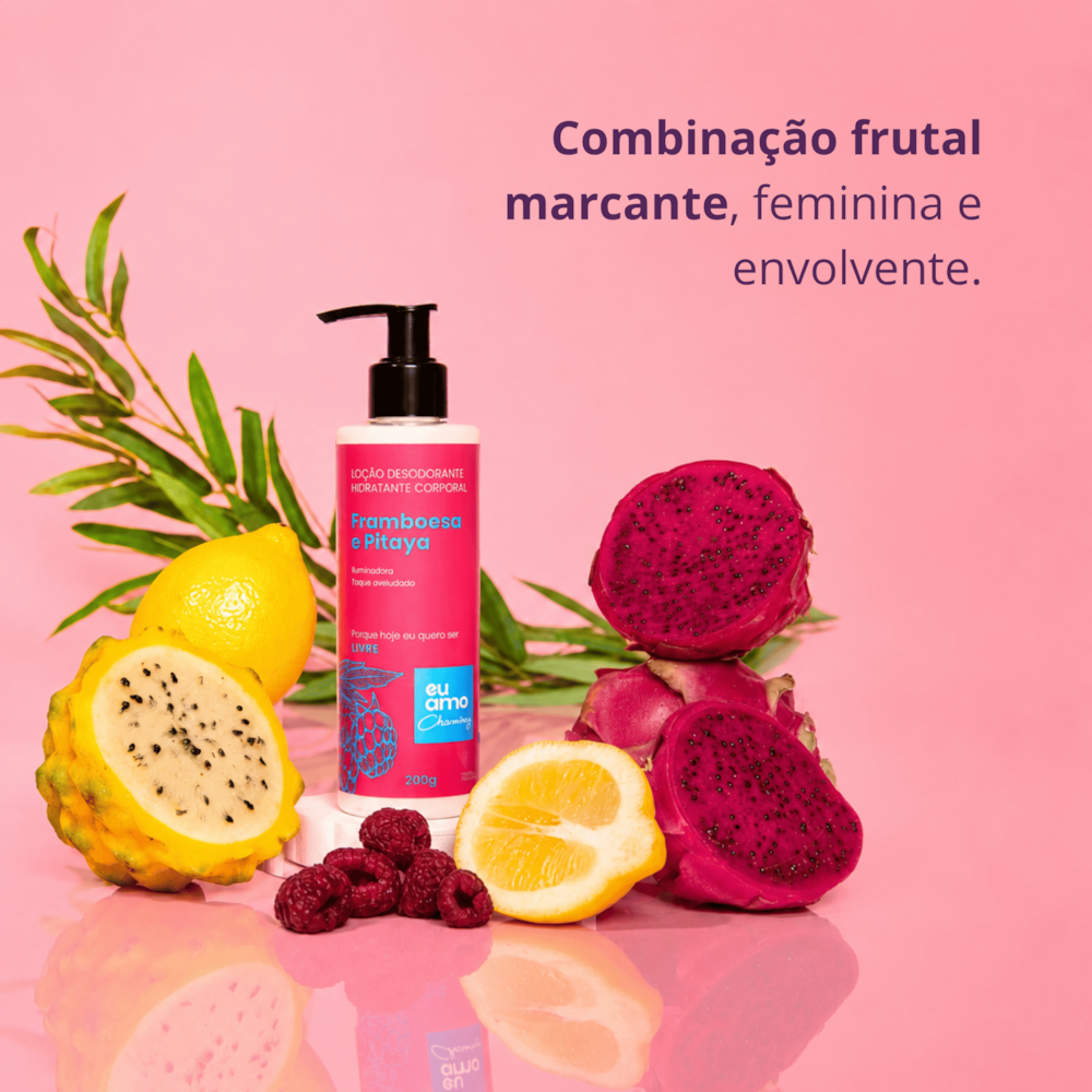 Eu Amo Charming Loção Desodorante Hidratante Framboesa e Pitaya 200g