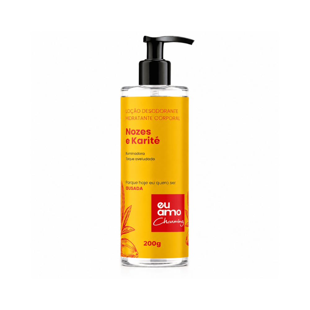 Eu Amo Charming Loção Desodorante Hidratante Nozes e Karite 200g