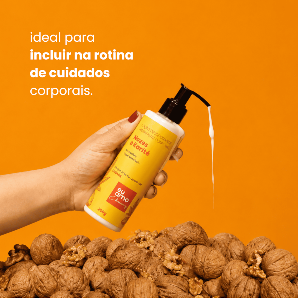Eu Amo Charming Loção Desodorante Hidratante Nozes e Karite 200g