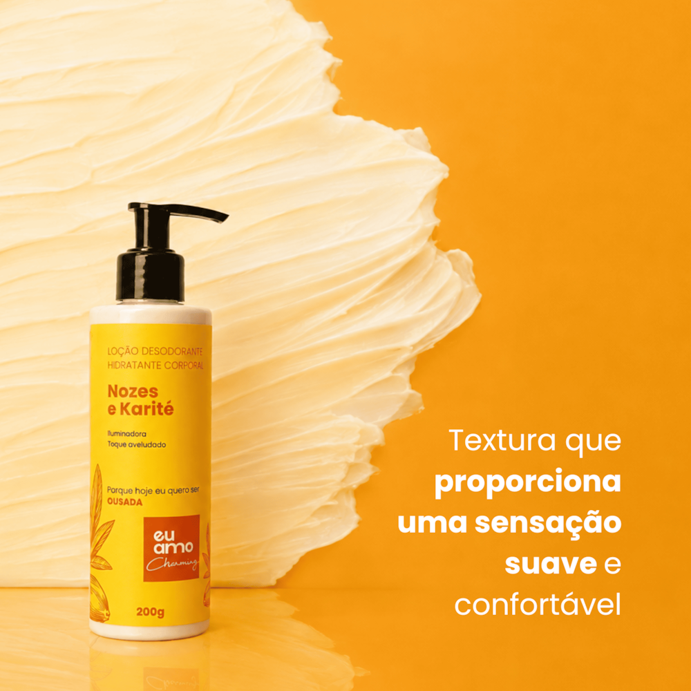 Eu Amo Charming Loção Desodorante Hidratante Nozes e Karite 200g