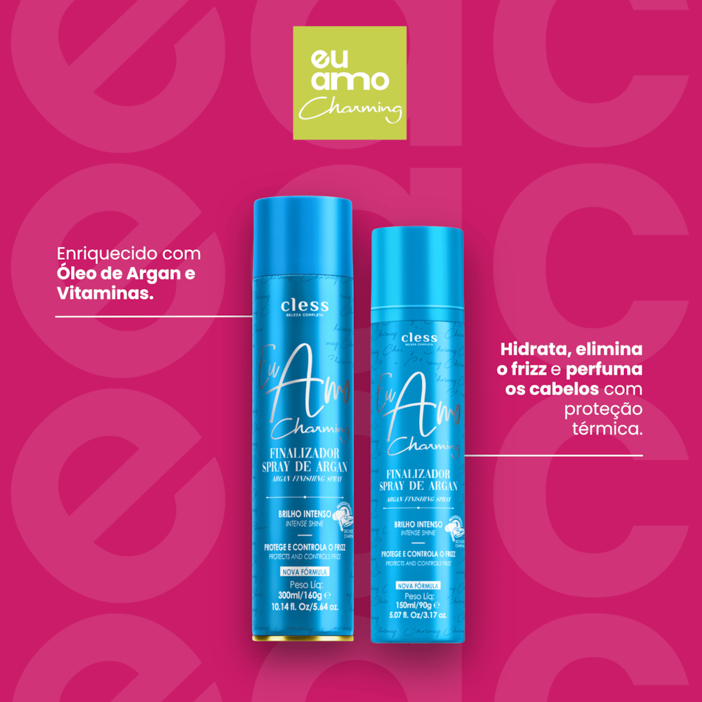 Eu Amo Charming Spray de Brilho Argan 300ml