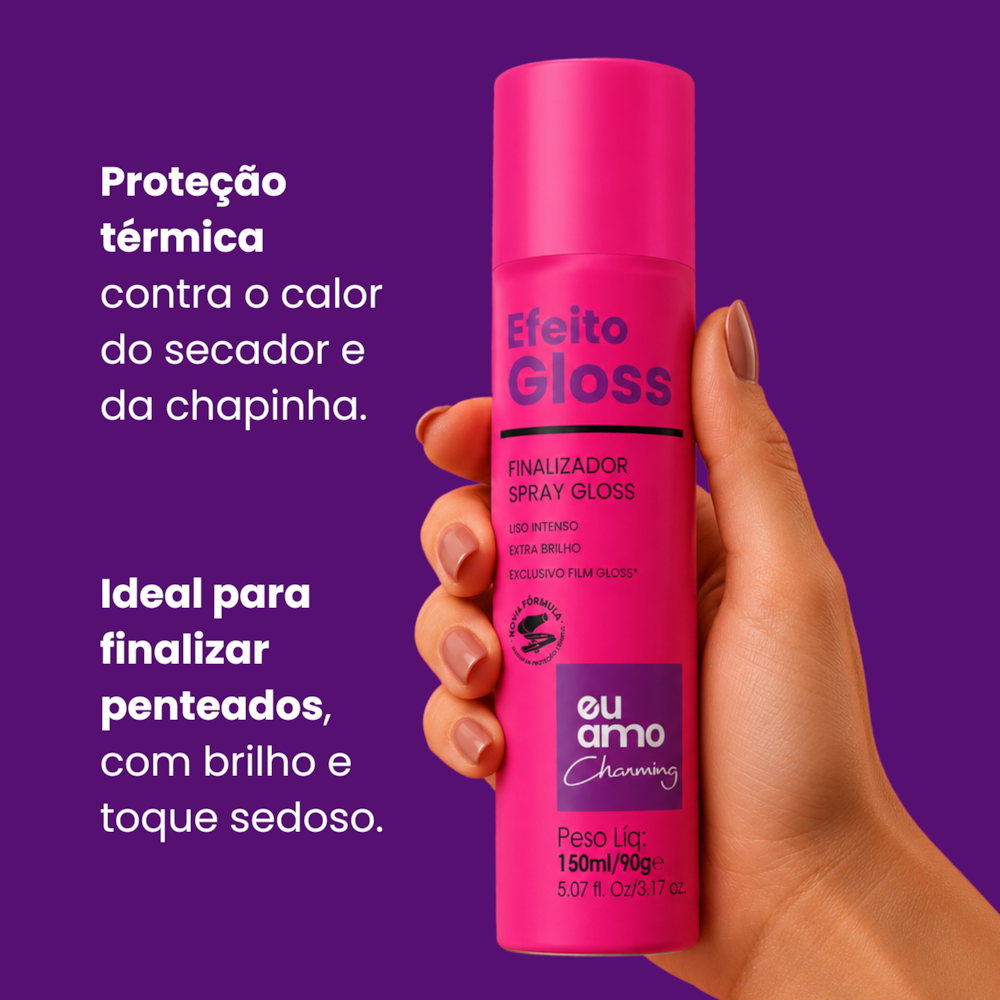 Eu Amo Charming Spray de Brilho Gloss 150ml