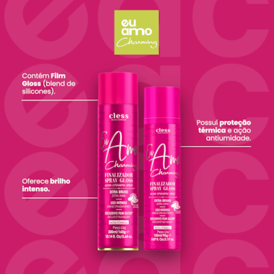 Eu Amo Charming Spray de Brilho Gloss 150ml
