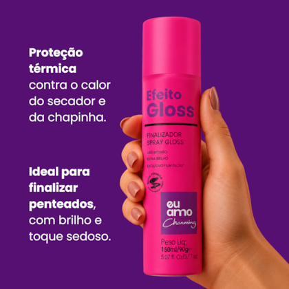 Eu Amo Charming Spray de Brilho Gloss 150ml