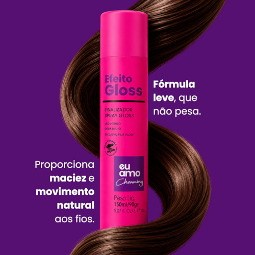 Eu Amo Charming Spray de Brilho Gloss 150ml