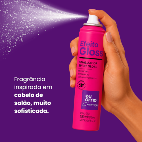 Eu Amo Charming Spray de Brilho Gloss 150ml