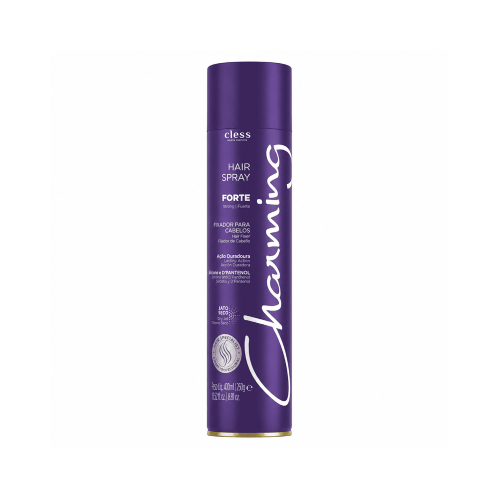 Hair Spray Capilar Fixação Forte 400ml Charming