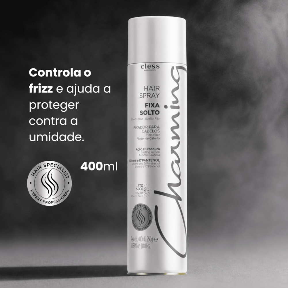 Hair Spray Charming Normal Fixa Solto 400ml