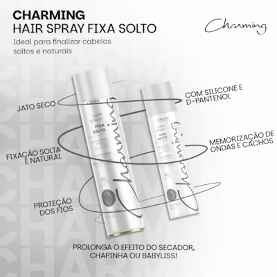 Hair Spray Charming Normal Fixa Solto 400ml